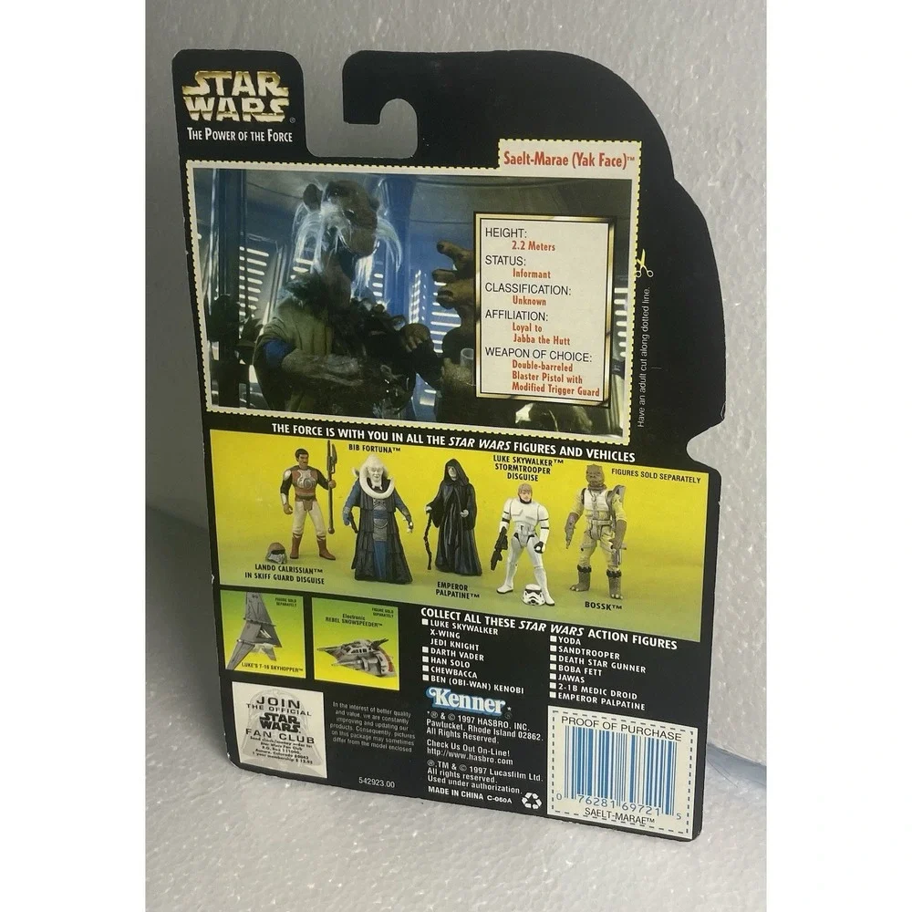 Vintage STAR WARS The Power Of The Force SAELT-MARAE Yak Face Figure New 1996